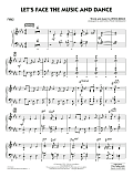 Let's Face the Music and Dance (arr. Michael Philip Mossman) - Piano