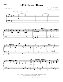 A Celtic Song of Thanks - Piano 