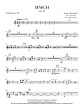 March, Op. 99 - Euphonium in Treble Clef