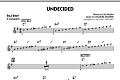 Undecided - Eb Solo Sheet