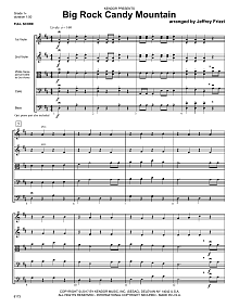 Big Rock Candy Mountain - Full Score 