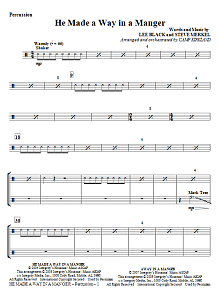 He Made A Way In A Manger - Percussion 1 & 2 