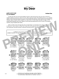 My Dear - Guitar Chord Chart