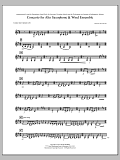 Concerto For Alto Saxophone And Wind Ensemble - Eb Contra Alto Clarinet