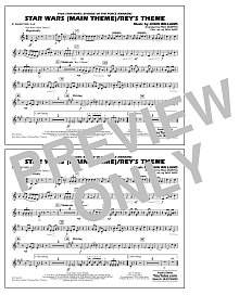 Star Wars Main Theme/Rey's Theme (from The Force Awakens) - Eb Baritone Sax 