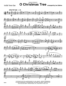 O Christmas Tree - 1st Tenor Saxophone 
