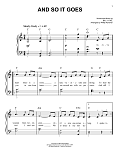And So It Goes (arr. Phillip Keveren)