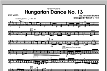 Hungarian Dance, No. 13 - Violin 2 