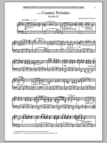 Country Preludes, Prelude IV 