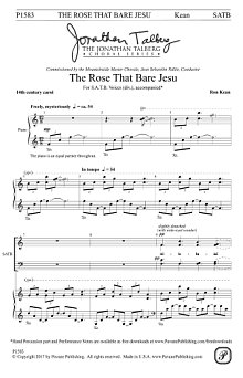 The Rose that Bare Jesu - Full Score 