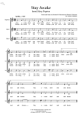 Stay Awake (arr. Alison Crutchley)