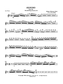 Allegro from Brandenburg Concerto No. 3 - 1st Flute 