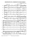 Rhapsody On A Theme by Gustav Holst - Conductor Score (Full Score)