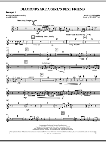 Diamonds Are A Girl's Best Friend - Trumpet 1 
