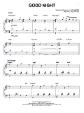 Good Night [Jazz version] (arr. Brent Edstrom)