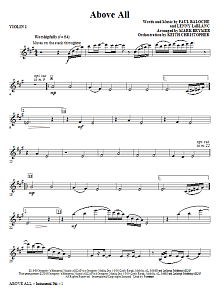 Above All - Violin 1 