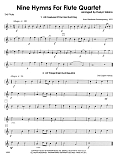 Nine Hymns For Flute Quartet - 3rd C Flute