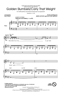 Golden Slumbers/Carry That Weight (from Sing) (arr. Mac Huff) 