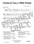 I Come To You Offer Praise