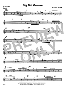Big Cat Groove - Bb Solo Sheet 