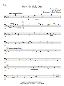 Majestic Holy One - Cello 