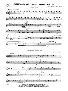 Christmas Carols For Clarinet Choir II - Eb Contralto Clarinet (opt.) 
