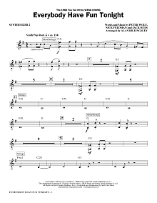 Everybody Have Fun Tonight (arr. Alan Billingsley) - Synthesizer II 