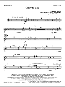 Glory To God - Trumpet 1 