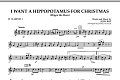I Want A Hippopotamus For Christmas - Bb Clarinet 1