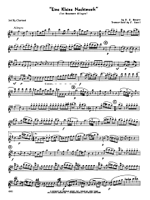 Eine Kleine Nachtmusik (1st Movement - Allegro) (arr. Frank Sacci) - 1st Bb Clarinet 