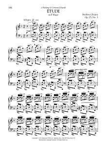 Etude in F Major, Op. 25, No. 3 