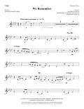 We Remember - Violin
