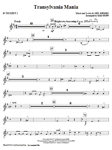 Transylvania Mania (from Young Frankenstein) - Bb Trumpet 2 