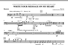 Write Your Message On My Heart - Bassoon 