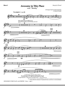 Awesome In This Place (with Worthy) - F Horn 1 