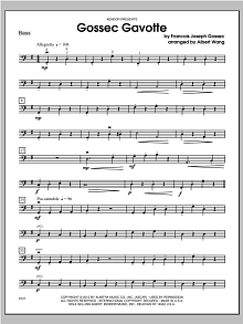 Gossec Gavotte - Bass 