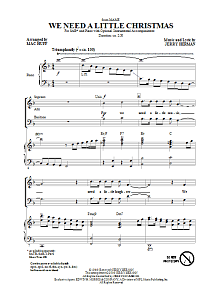 We Need A Little Christmas (from Mame) (arr. Mac Huff) 