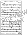 (You've Got It) The Right Stuff (arr. Ishbah Cox) - F Horn