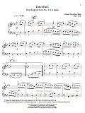 Gavotte I, BWV 808