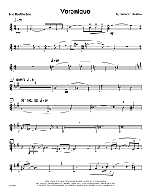 Veronique - 2nd Eb Alto Saxophone 