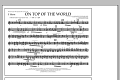 On Top of the World - F Horn