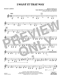 I Want It That Way (arr. Michael Brown) - Bb Bass Clarinet