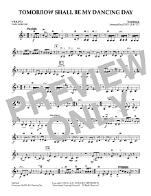 Tomorrow Shall Be My Dancing Day - Violin 3 (Viola Treble Clef) 