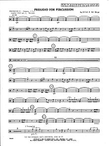 Preludio For Percussion - Percussion 2 
