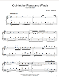 Quintet For Piano And Winds: Andante