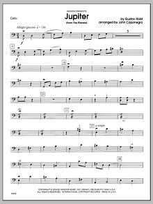 Jupiter (from The Planets) - Cello 