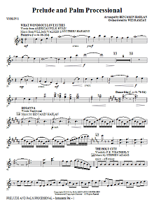 Prelude And Palm Processional - Violin 1 