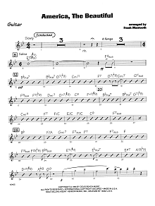 America, the Beautiful - Guitar 
