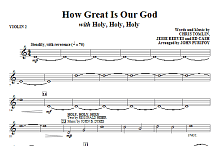 How Great Is Our God with Holy, Holy, Holy - Violin 2 