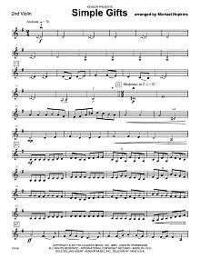Simple Gifts - 2nd Violin 